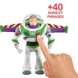 Disney Pixar Toy Story 4 Figurine Parlante Buzz l’Éclair Super Action avec  Ailes Dépliables, Lumières, Sons et Marche, Version Française, Jouet pour Enfant, GGK17 Disney Pixar Toy Story 4 Figurine Parlante Buzz l’Éclair Super Action avec  Ailes Dépliables, Lumières, Sons et Marche, Version Française, Jouet pour Enfant, GGK17 4