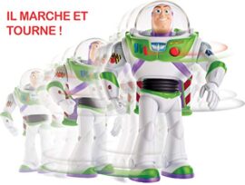 Disney Pixar Toy Story 4 Figurine Parlante Buzz l’Éclair Super Action avec  Ailes Dépliables, Lumières, Sons et Marche, Version Française, Jouet pour Enfant, GGK17 Disney Pixar Toy Story 4 Figurine Parlante Buzz l’Éclair Super Action avec  Ailes Dépliables, Lumières, Sons et Marche, Version Française, Jouet pour Enfant, GGK17 5