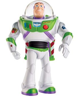 Disney Pixar Toy Story 4 Figurine Parlante Buzz l’Éclair Super Action avec  Ailes Dépliables, Lumières, Sons et Marche, Version Française, Jouet pour Enfant, GGK17 Disney Pixar Toy Story 4 Figurine Parlante Buzz l’Éclair Super Action avec  Ailes Dépliables, Lumières, Sons et Marche, Version Française, Jouet pour Enfant, GGK17