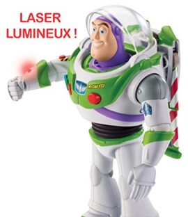 Disney Pixar Toy Story 4 Figurine Parlante Buzz l’Éclair Super Action avec  Ailes Dépliables, Lumières, Sons et Marche, Version Française, Jouet pour Enfant, GGK17 Disney Pixar Toy Story 4 Figurine Parlante Buzz l’Éclair Super Action avec  Ailes Dépliables, Lumières, Sons et Marche, Version Française, Jouet pour Enfant, GGK17 6