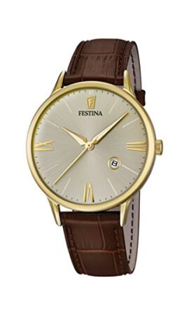 FESTINA Homme Analogique Quartz Montre avec Bracelet en Cuir F16825/2 FESTINA Homme Analogique Quartz Montre avec Bracelet en Cuir F16825/2