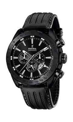 FESTINA-Homme-Chronographe-Quartz-Montre-avec-Bracelet-en-Cuir-F169021-0