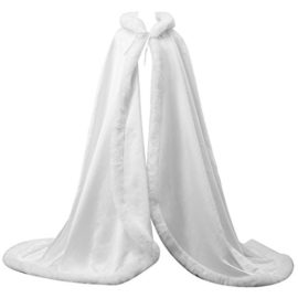 FNKSCRAFT® Femme longue princesse cape de mariage Manteaux Avec capuche chaud hiver fourrure mariée Manteau Halloween Cape à Capuche FNKSCRAFT® Femme longue princesse cape de mariage Manteaux Avec capuche chaud hiver fourrure mariée Manteau Halloween Cape à Capuche 2