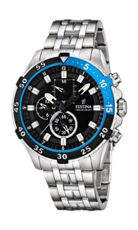 Festina – F16603/3 – Montre Homme – Quartz – Chronographe – Chronographe – Bracelet Acier inoxydable Argent Festina – F16603/3 – Montre Homme – Quartz – Chronographe – Chronographe – Bracelet Acier inoxydable Argent