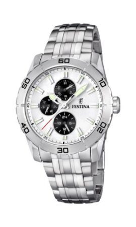 Festina – F16606/1 – Montre Homme – Quartz Analogique – Aiguilles Luminescentes – Bracelet Acier Inoxydable Argent Festina – F16606/1 – Montre Homme – Quartz Analogique – Aiguilles Luminescentes – Bracelet Acier Inoxydable Argent