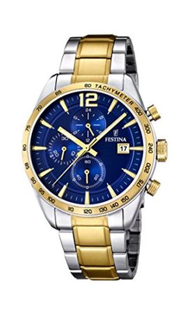 Festina – F16761/2 – Montre Homme – Quartz Analogique – Chronomètre/Aiguilles Lumineuses – Bracelet Acier Inoxydable Multicolore Festina – F16761/2 – Montre Homme – Quartz Analogique – Chronomètre/Aiguilles Lumineuses – Bracelet Acier Inoxydable Multicolore