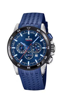 Festina-Hommes-Chronographe-Quartz-Montre-avec-Bracelet-en-Silicone-F203533-0