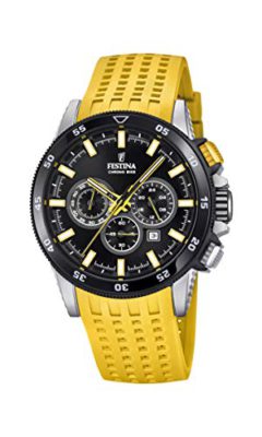 Festina-Hommes-Chronographe-Quartz-Montre-avec-Bracelet-en-Silicone-F203535-0