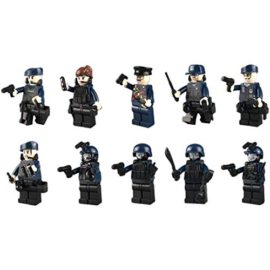 Forweilai-42-pices-Figurine-pour-Enfants-SWAT-Figurine-Compatible-avec–la-Plupart-de-Marques-de-Figurine-0-2