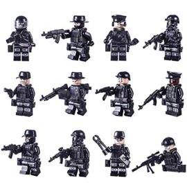 Forweilai-42-pices-Figurine-pour-Enfants-SWAT-Figurine-Compatible-avec–la-Plupart-de-Marques-de-Figurine-0-3