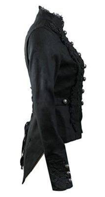 HR-Steampunk-Gothique-Queue-de-Pie-Manteau-de-Femme-Nouvelle-0-0