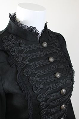 HR-Steampunk-Gothique-Queue-de-Pie-Manteau-de-Femme-Nouvelle-0-2