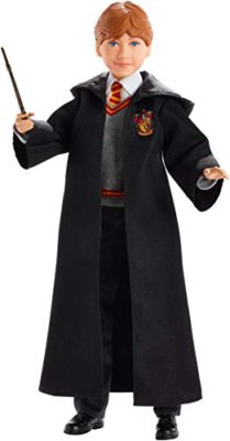 Harry-Potter-Poupe-Articule-Ron-Weasley-de-26-cm-en-Uniforme-Gryffondor-en-Tissu-avec-Baguette-Magique--Collectionner-Jouet-Enfant-FYM52-0