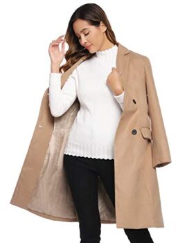 Hawiton Manteau Femme Chaud Vêtements Femme avec des Manches Longues Veste en Laine de Mode Classique élégant Automne Hiver Hawiton Manteau Femme Chaud Vêtements Femme avec des Manches Longues Veste en Laine de Mode Classique élégant Automne Hiver 3