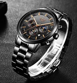 LIGE-Montres-Hommes-Impermable-Acier-Inoxydable-Sport-Quartz-analogique-Montre-homm-Dcontracte-Chronographe-Phase-de-Lune-Militaire-Noir-Montre-Bracelet-0-1