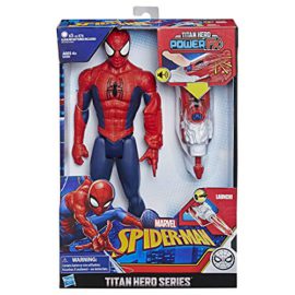 Marvel-Spider-Man-Figurine-Spider-Man-Titan-Power-FX-Spider-Man-et-Power-Pack-30-cm-Parle-en-franais-Jouet-Spider-Man-0