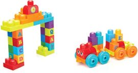 Mega Bloks Le train des Lettres, briques et jeu de construction, 60 pièces, jouet pour bébé et enfant de 1 à 5 ans, DXH35 Mega Bloks Le train des Lettres, briques et jeu de construction, 60 pièces, jouet pour bébé et enfant de 1 à 5 ans, DXH35 4