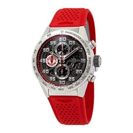 Montre pour Homme Tag Heuer Carrera Manchester United édition spéciale Chronographe Automatique Cadran Noir plaqué Or CAR201M.FT6156 Montre pour Homme Tag Heuer Carrera Manchester United édition spéciale Chronographe Automatique Cadran Noir plaqué Or CAR201M.FT6156