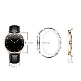 Montres Hommes,Simple d’affaires Casual Ultra-Mince étanche Quartz Analogique avec Bande en Acier Inoxydable（Bracelet Maille milanaise ） Cuir Sangle Bracelet et Le Cadran avec Diamant incorporés Montres Hommes,Simple d’affaires Casual Ultra-Mince étanche Quartz Analogique avec Bande en Acier Inoxydable（Bracelet Maille milanaise ） Cuir Sangle Bracelet et Le Cadran avec Diamant incorporés 6