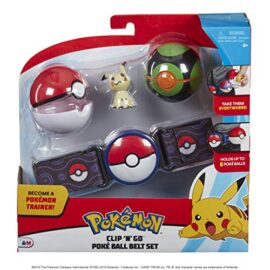 Pokemon 35931 Clip ‘N Go Ceinture avec Finster Ball POKÉBALL & MIMIGMA, Kit de Jeu Original avec Ceinture de 2 Balles de et Figurine de Env. 5 cm Kit à partir de 4 Ans et entraîneur Pokemon 35931 Clip ‘N Go Ceinture avec Finster Ball POKÉBALL & MIMIGMA, Kit de Jeu Original avec Ceinture de 2 Balles de et Figurine de Env. 5 cm Kit à partir de 4 Ans et entraîneur