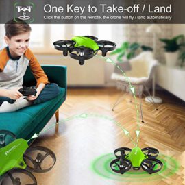 Potensic-A20-Mini-Drone-Amlior-Avez-Deux-Batteries-Hlicoptre-RC-avec-Vol-Stationnaire-Mode-sans-Tte-et-Tlcommande-3-Niveaux-de-Vitesse-Jouet-Cadeau-pour-Enfant-et-Dbutants-Vert-0-2