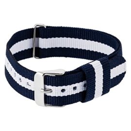 RE:CRON Bracelet pour Montre Homme en Nylon avec Une Boucle en Acier Inoxydable 20 mm Compatible avec Les Montres Daniel Wellington RE:CRON Bracelet pour Montre Homme en Nylon avec Une Boucle en Acier Inoxydable 20 mm Compatible avec Les Montres Daniel Wellington