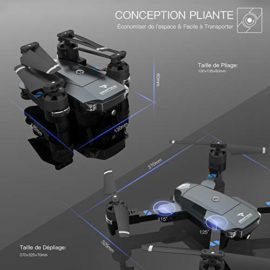 SNAPTAIN A15 Drone Pliable avec Caméra HD 720P 120° Grand Angle WiFi FPV avec Vol de Trajectoire, 3D VR, Mode sans Tête, 360°Flips et Maintien de l’altitude Maniable pour Les Débutants et Les Enfants SNAPTAIN A15 Drone Pliable avec Caméra HD 720P 120° Grand Angle WiFi FPV avec Vol de Trajectoire, 3D VR, Mode sans Tête, 360°Flips et Maintien de l’altitude Maniable pour Les Débutants et Les Enfants 3