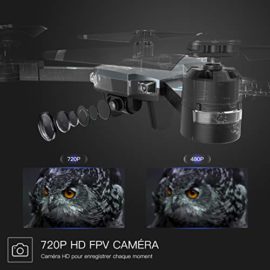 SNAPTAIN A15 Drone Pliable avec Caméra HD 720P 120° Grand Angle WiFi FPV avec Vol de Trajectoire, 3D VR, Mode sans Tête, 360°Flips et Maintien de l’altitude Maniable pour Les Débutants et Les Enfants SNAPTAIN A15 Drone Pliable avec Caméra HD 720P 120° Grand Angle WiFi FPV avec Vol de Trajectoire, 3D VR, Mode sans Tête, 360°Flips et Maintien de l’altitude Maniable pour Les Débutants et Les Enfants 4