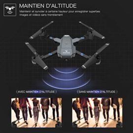 SNAPTAIN A15 Drone Pliable avec Caméra HD 720P 120° Grand Angle WiFi FPV avec Vol de Trajectoire, 3D VR, Mode sans Tête, 360°Flips et Maintien de l’altitude Maniable pour Les Débutants et Les Enfants SNAPTAIN A15 Drone Pliable avec Caméra HD 720P 120° Grand Angle WiFi FPV avec Vol de Trajectoire, 3D VR, Mode sans Tête, 360°Flips et Maintien de l’altitude Maniable pour Les Débutants et Les Enfants 5