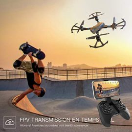 SNAPTAIN-A15-Drone-Pliable-avec-Camra-HD-720P-120-Grand-Angle-WiFi-FPV-avec-Vol-de-Trajectoire-3D-VR-Mode-sans-Tte-360Flips-et-Maintien-de-laltitude-Maniable-pour-Les-Dbutants-et-Les-Enfants-0-3