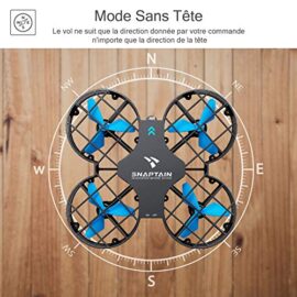 SNAPTAIN H823H Mini Drone Enfant Avion Hélicoptère avec Télécommande avec Les Fonctions Mode sans Tête, Maintien d’altitude, Opération à Un Bouton, 360°Flips pour Les Débutants et Les Enfants SNAPTAIN H823H Mini Drone Enfant Avion Hélicoptère avec Télécommande avec Les Fonctions Mode sans Tête, Maintien d’altitude, Opération à Un Bouton, 360°Flips pour Les Débutants et Les Enfants 3