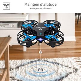 SNAPTAIN H823H Mini Drone Enfant Avion Hélicoptère avec Télécommande avec Les Fonctions Mode sans Tête, Maintien d’altitude, Opération à Un Bouton, 360°Flips pour Les Débutants et Les Enfants SNAPTAIN H823H Mini Drone Enfant Avion Hélicoptère avec Télécommande avec Les Fonctions Mode sans Tête, Maintien d’altitude, Opération à Un Bouton, 360°Flips pour Les Débutants et Les Enfants 4