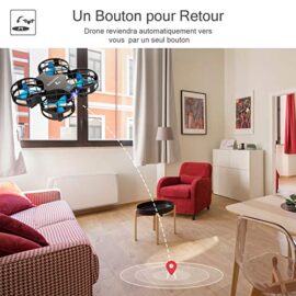 SNAPTAIN H823H Mini Drone Enfant Avion Hélicoptère avec Télécommande avec Les Fonctions Mode sans Tête, Maintien d’altitude, Opération à Un Bouton, 360°Flips pour Les Débutants et Les Enfants SNAPTAIN H823H Mini Drone Enfant Avion Hélicoptère avec Télécommande avec Les Fonctions Mode sans Tête, Maintien d’altitude, Opération à Un Bouton, 360°Flips pour Les Débutants et Les Enfants 5