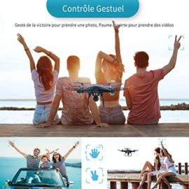 SNAPTAIN-SP600-Drone-avec-Camra-720P-HD-et-30-Mins-Autonomie-Contrle-Gestuel-WiFi-FPV-120-Grand-Angle-RglableVol-de-Trajectoire-3D-VR-360Flips-Mode-sans-Tte-et-Maintien-de-laltitude-0-0