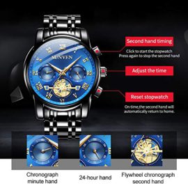 SUNVEN-Hommes-Montres-Montre–Quartz-tanche-Acier-Inoxydable-Saphir-Visage-Lumineuse-0-0