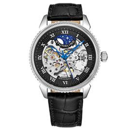 Stuhrling Original – Special Reserve – 835.02 – Montre bracelet – Automatique – Affichage – Analogique – Bracelet – Cuir – Noir – Cadran – Noir – Homme Stuhrling Original – Special Reserve – 835.02 – Montre bracelet – Automatique – Affichage – Analogique – Bracelet – Cuir – Noir – Cadran – Noir – Homme