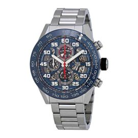 Tag Heuer CAR2A1K.BA0703 Carrera Montre chronographe Automatique pour Homme Cadran Bleu Tag Heuer CAR2A1K.BA0703 Carrera Montre chronographe Automatique pour Homme Cadran Bleu 2