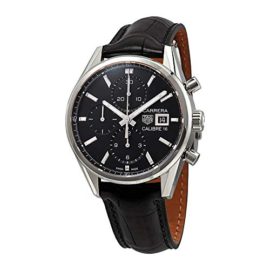 Tag Heuer CBK2110.FC6266 Carrera Montre chronographe Automatique pour Homme Cadran Noir Tag Heuer CBK2110.FC6266 Carrera Montre chronographe Automatique pour Homme Cadran Noir