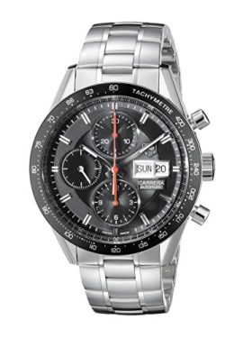 Tag Heuer CV201AH.BA0725 – Montre de Poignet pour Homme, Bracelet en Acier Inoxydable Couleur Argent Tag Heuer CV201AH.BA0725 – Montre de Poignet pour Homme, Bracelet en Acier Inoxydable Couleur Argent