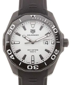 Tag Heuer WAY108A.FT6141 Aquaracer Montre pour Homme Cadran Blanc Tag Heuer WAY108A.FT6141 Aquaracer Montre pour Homme Cadran Blanc 2