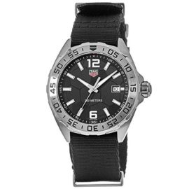 Tag Heuer WAZ1015.FC8198 Formula 1 Montre Textile pour Homme Cadran Noir Tag Heuer WAZ1015.FC8198 Formula 1 Montre Textile pour Homme Cadran Noir