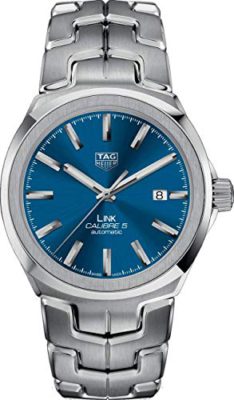 Tag-Heuer-WBC2112BA0603-Link-Calibre-5-Montre-Automatique-pour-Homme-Cadran-Bleu-0