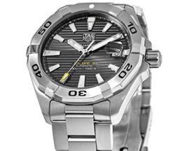 Tag-Heuer-WBD2113BA0928-Aquaracer-Calibre-5-Montre-pour-Homme-en-Acier-Inoxydable-Cadran-Noir-0-0