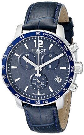 Tissot T0954171604700 Quickster montre en acier inoxydable hommes avec bande synthétique bleue Tissot T0954171604700 Quickster montre en acier inoxydable hommes avec bande synthétique bleue