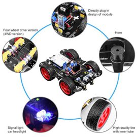 UNIROI-Kit-Voiture-Robot-Voiture-Bluetooth-lectrique-intlligente-kit-de-robotique-R3-kit-de-Construction-avec-Module-Suivi-Ligne-capteur-ultrasonique-tutoriel-pour-Les-debutants-darduino-IDE-0-0