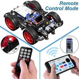 UNIROI-Kit-Voiture-Robot-Voiture-Bluetooth-lectrique-intlligente-kit-de-robotique-R3-kit-de-Construction-avec-Module-Suivi-Ligne-capteur-ultrasonique-tutoriel-pour-Les-debutants-darduino-IDE-0-1