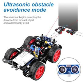 UNIROI-Kit-Voiture-Robot-Voiture-Bluetooth-lectrique-intlligente-kit-de-robotique-R3-kit-de-Construction-avec-Module-Suivi-Ligne-capteur-ultrasonique-tutoriel-pour-Les-debutants-darduino-IDE-0-3