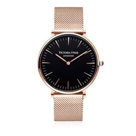 VICTORIA HYDE Mode Minimaliste Hommes Femmes Unisex Quartz Montres Bande de Maille d’acier Inoxydable VICTORIA HYDE Mode Minimaliste Hommes Femmes Unisex Quartz Montres Bande de Maille d’acier Inoxydable