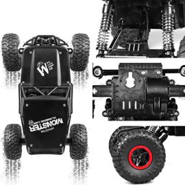 Voitures-RC-Camion–chenilles-pour-vhicules-Tout-Terrain–la-rocaille-24Ghz-4WD-Haute-Vitesse-114-Radio-Tlcommande-Voitures-de-Course-lectrique-Fast-Race-Buggy-Hobby-Car-0-2