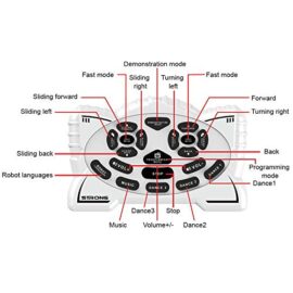 deAO Robot Programmable Intelligent et Interactif avec Capteur de Mouvement, Actions et Effets Lumineux et Sonoresv deAO Robot Programmable Intelligent et Interactif avec Capteur de Mouvement, Actions et Effets Lumineux et Sonoresv 5